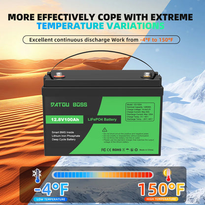 USA EU STOCK NO TAX 12V 100ah LIFEPO4 Battery Built-in BMS for RV Car Boat and Fishing Batteries Lithium Ion Batteries Pack