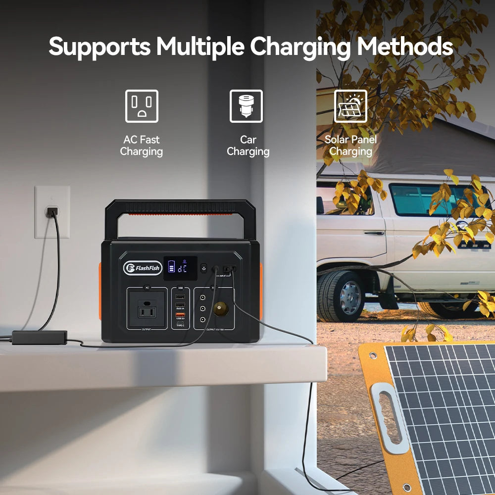 400W Power Storage Camping Battery All in One Charger Batterie Solaire Solargenerator Back up Backup Portable Solar Generator