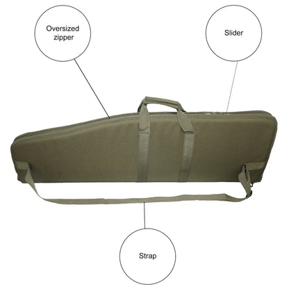2-in-1 Tactical Hunting Fishing Rod Bag 38Inch Waterproof PVC Soft Case Padded Carry Bag for Outdoor Tactical Training