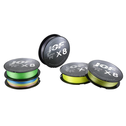 JOF 150M-500M 8 Strand Braided Outdoor Fishing Line Sea Fishing Ice Fishing River Fishing Rock Fishing Fishing Gear 20-100LB  X8