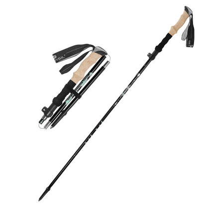 Newcastle ultra-light aluminum alloy 6061 trekking pole folding pole hiking off-road walking stick outdoor climbing N83