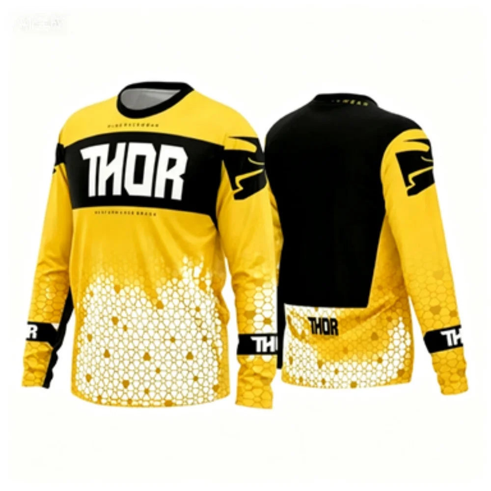 THOR Motorcycle Riding Jacket Long Sleeve Breathable Professional Racing Suit Outdoor Sports Protective Gear for Off-Road Riders