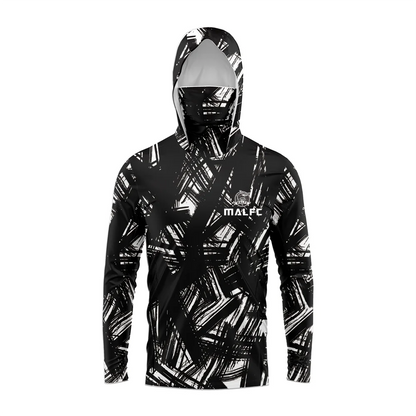 MALFC Men Hood Fishing Shirt long sleeve fishing t shirt uv protection Fishing Apparel