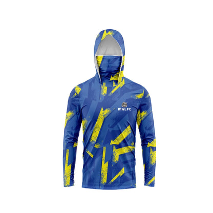 MALFC Men Hood Fishing Shirt long sleeve fishing t shirt uv protection Fishing Apparel