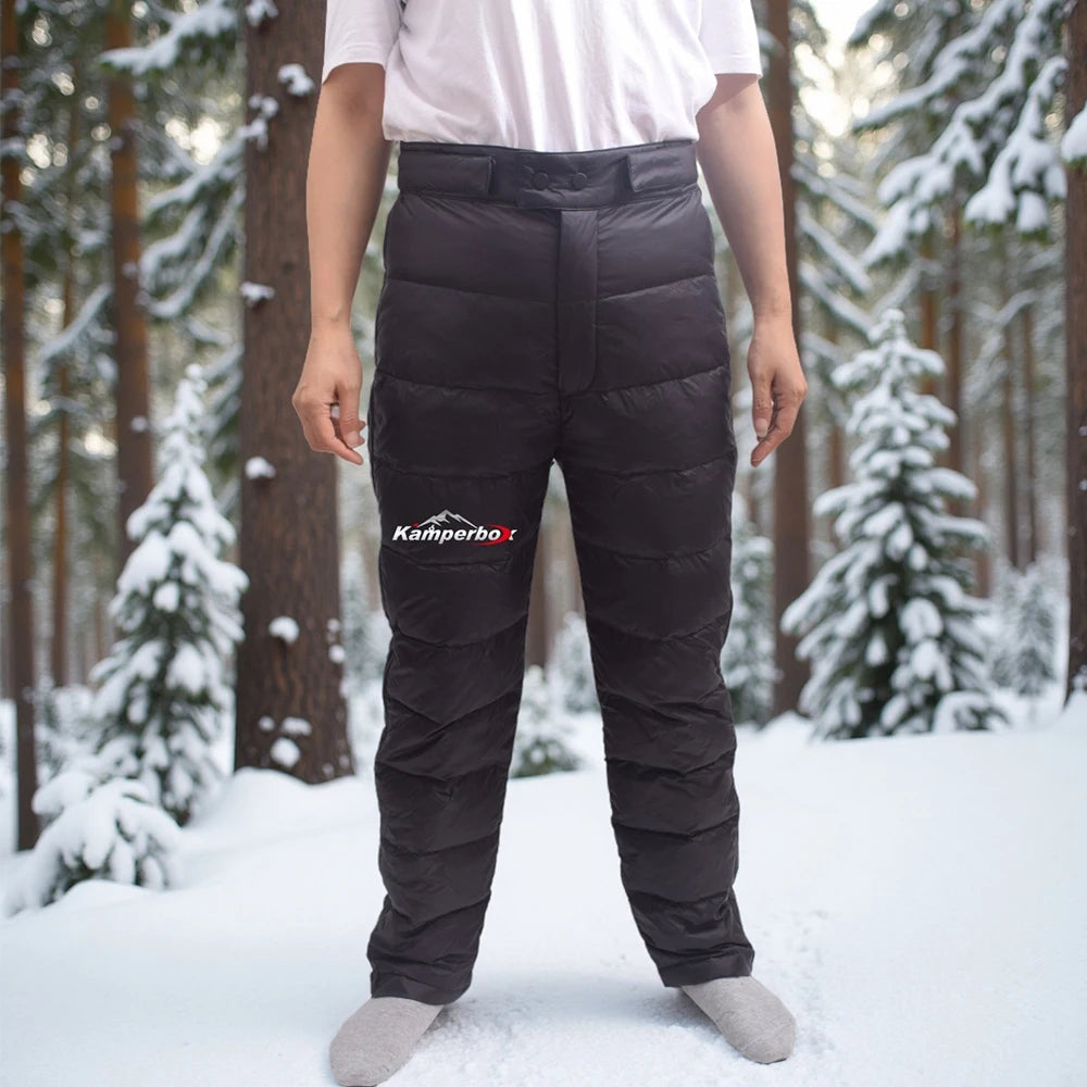 Kamperbox Hiking Men Pants Winter Down Pants Men Winter Down Trousers Hiking