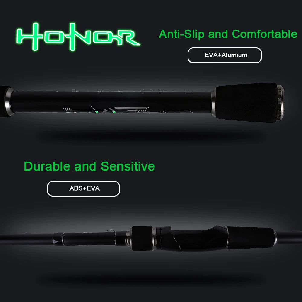 MIFINE HONOR Telescopic Rock Fishing Rod 2.1M 2.4M 2.7M 24T Carbon Fiber Spinning Rods CW 3-18g 6-27g Solid Tip Portable Rods