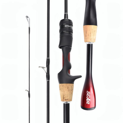 UL Ultra Light Carbon Fiber Lure Fishing Rod Tool for Carp Bass Trout,Spinning Casting Rod,1.8m 1.68m,Small Bait Fishing Pole