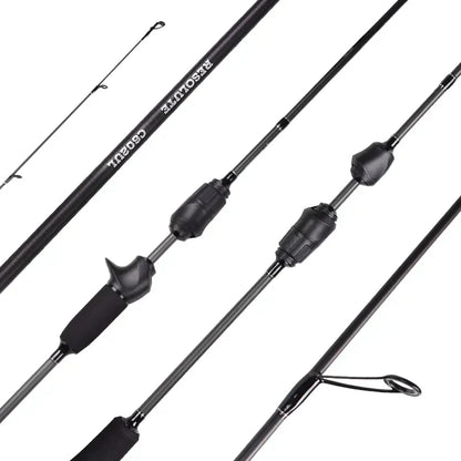 Mavllos Resolute  Carbon Bass Fishing Spinning Rod Lure 0.8-7g Line 2-6lb Toray 30T Solid Tip Fast Action Light BFS Casting Rod