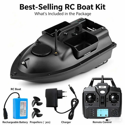 Modern GPS Fishing Bait Boat with 3 Bait Containers 12000mAh Wireless Bait Boat with Automatic Return Function Various styles