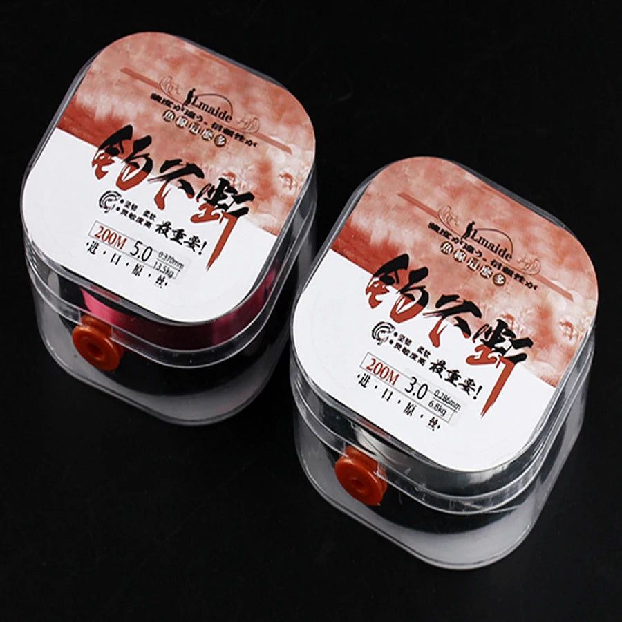 Lmaide 200M 20kg  Japan high quality nylon-fluorocarbon coated sinking line wear resistant sea fishing freshwater fishing line