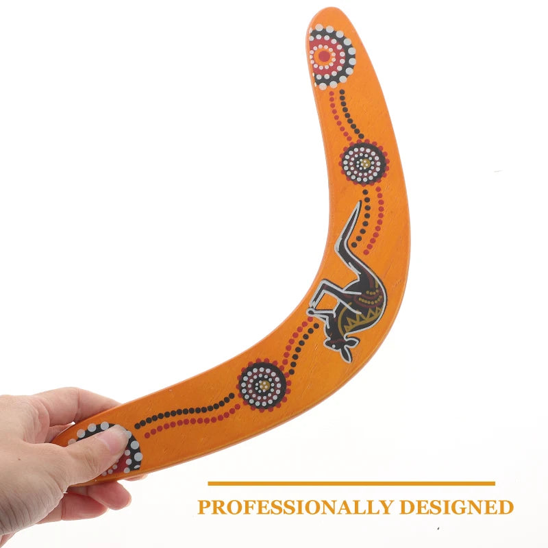 1PCS Wooden Boomerang V- Shaped Maneuver Dart Boomerang Flying Children Toys Outdoor Game Throwing Sports for Children Boys Kids