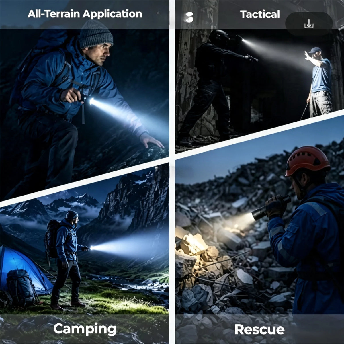 IMALENT MS03 EDC Powerful Flashlight 13000 Lumen Cree XHP70.2 LED Handlight Rechargeable Waterproof Torch for Camping Searching