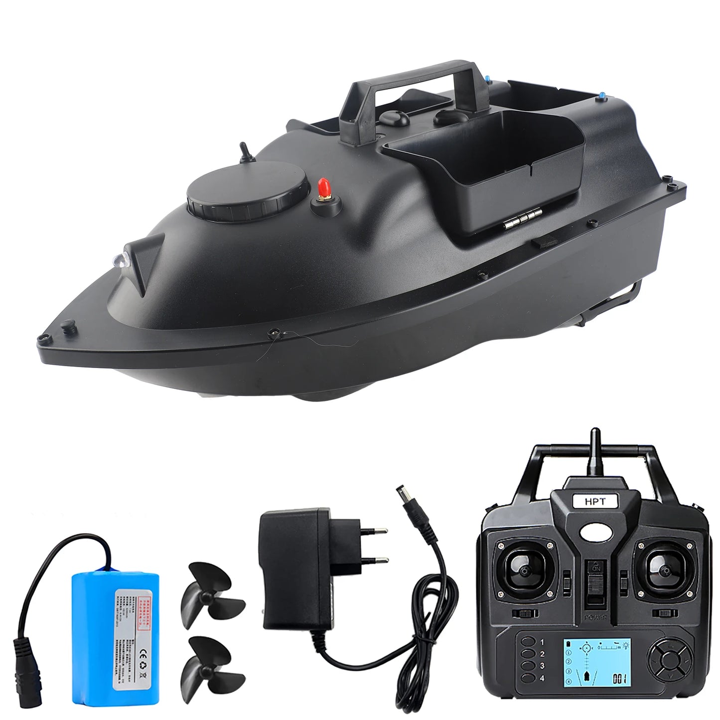 GPS Fishing Bait Boat with 3 Bait Containers Wireless Bait Boat with Automatic Return Function Remote Bait Boat