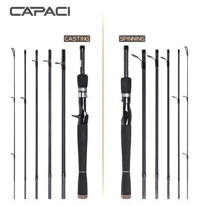 LEO Fishing Rod Casting/Spinning Rod Several Short Sections Fish Rod Telescopic Rod 1.8M-2.7M High Carbon Lure Rod Traveling Rod