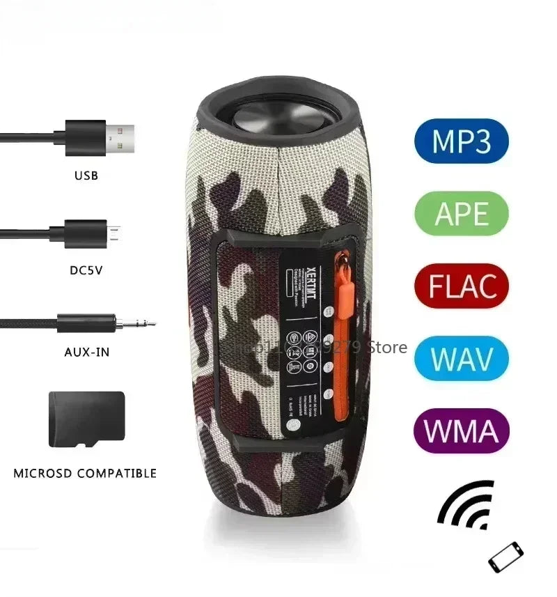 3600mAh 40W TWS Bluetooth Speaker Waterproof Portable PC column bass Music Player Subwoofer Boombox with BT AUX TF usb