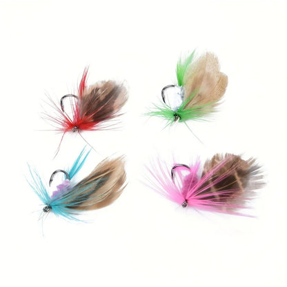 12 High-quality fly fishing fly kit - Trout、Weever、Handmade bait for salmon - Effective in both saltwater and freshwater - Incre