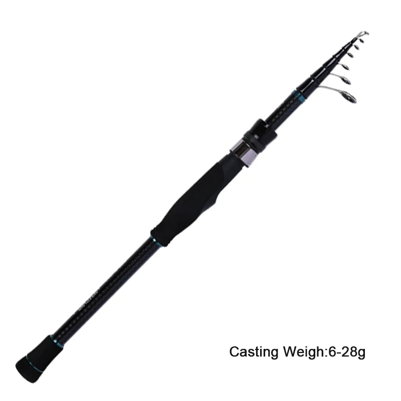 Mifine PIONEER MINI Telescopic Travel Fishing Rod 24T Carbon Fiber CW 1-10g/4-17g/6-28g Fast Tubular Tips Portable Spinning Rods