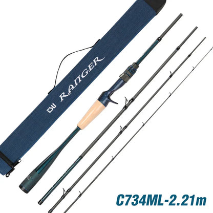 TSURINOYA Travel Fishing Rod RANGER 2.08m 2.09m 2.21m L-ML、ML-M FUJI A Guide Fast Action Portable Spinning Casting Bass Rod