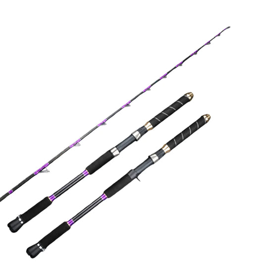 Mavllos Dominate1.5m Superhard Boat Fishing Rod Tuna Jigging Rod Lure 300-700g Line 30-70lb Heavy Duty Saltwater Casting Rod