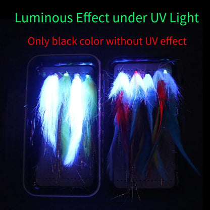 10PCS/Box Fly Fishing Flies Kit for Trout Salmon Steelhead Pike Big Streamer Fly Set of Saltwater Fishing Lure Baits