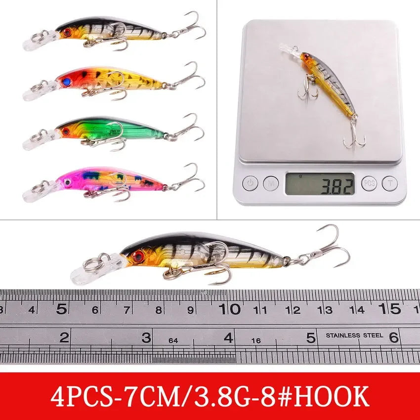 Mixed Fishing Lures Kit Lure Set Wobbler Crankbaits Swimbait Minnow Hard Baits Spiners Carp Fishing Tackle