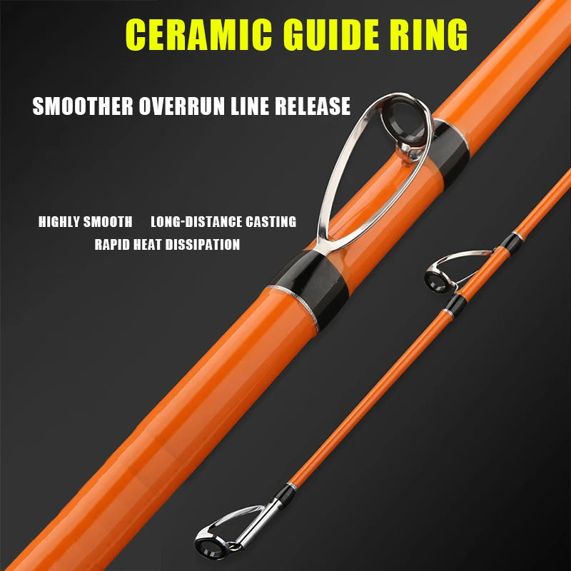 3.3M 3.6M 3.9M 4.2M Carp Fishing Rod 35kg  Portable Travel Surf Spinning Rod 3 Piece Carbon Fiber Saltwater Fishing Pole