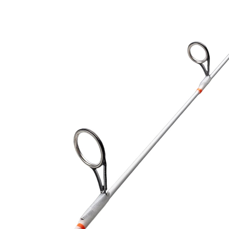 DEUKIO 64cm Carbon Fiber Ice Fishing Rods 2 Sections Ultralight Portable Winter Fishing Rod Wooden EVA Handle Spinning Rods