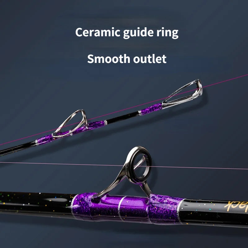 Mavllos Dominate1.5m Superhard Boat Fishing Rod Tuna Jigging Rod Lure 300-700g Line 30-70lb Heavy Duty Saltwater Casting Rod