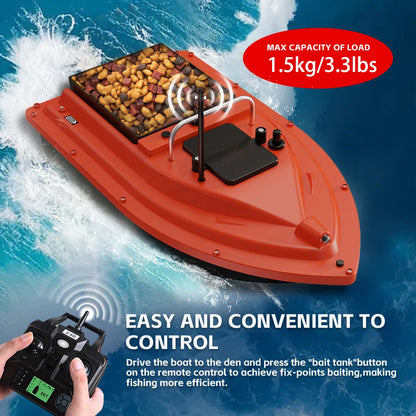 D16B GPS 500m Fishing Bait Boat 16 Points 1.5KG Load Bait Container 12000mAh Battery 2.4GHz Auto-Pilot Remote Bait Dispenser