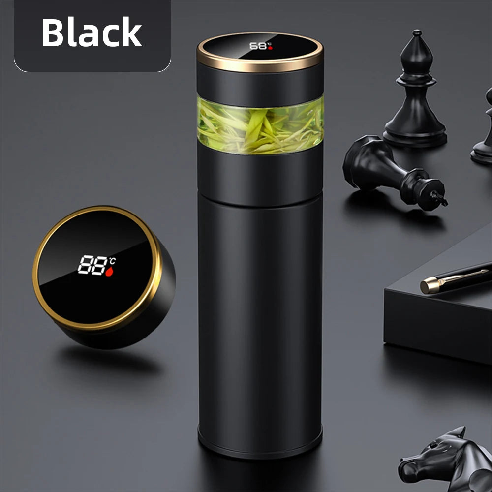 316 Stainless Steel Thermos For Tea Vacuum Insulated Water Bottle Tumbler Tea Infuser Thermos Bottle LED Temperature Display