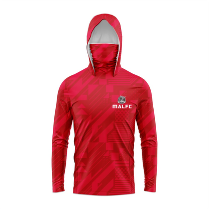 MALFC Men Hood Fishing Shirt long sleeve fishing t shirt uv protection Fishing Apparel