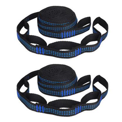 One Pair Tree Swing Hanging Hammock Straps Rope Heavy Duty Load Capacity Outdoor Camping Hiking Hammock Hanging Belt