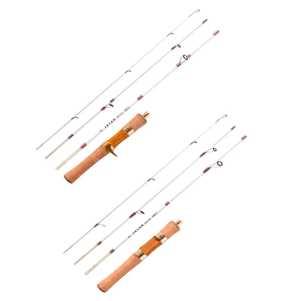 Telescopic Fishing Rod XUL Soft Ultralight Mini Fishing Pole Rotatable Portable Fishing Rods 4 Section Fiberglass Fishing Tackle