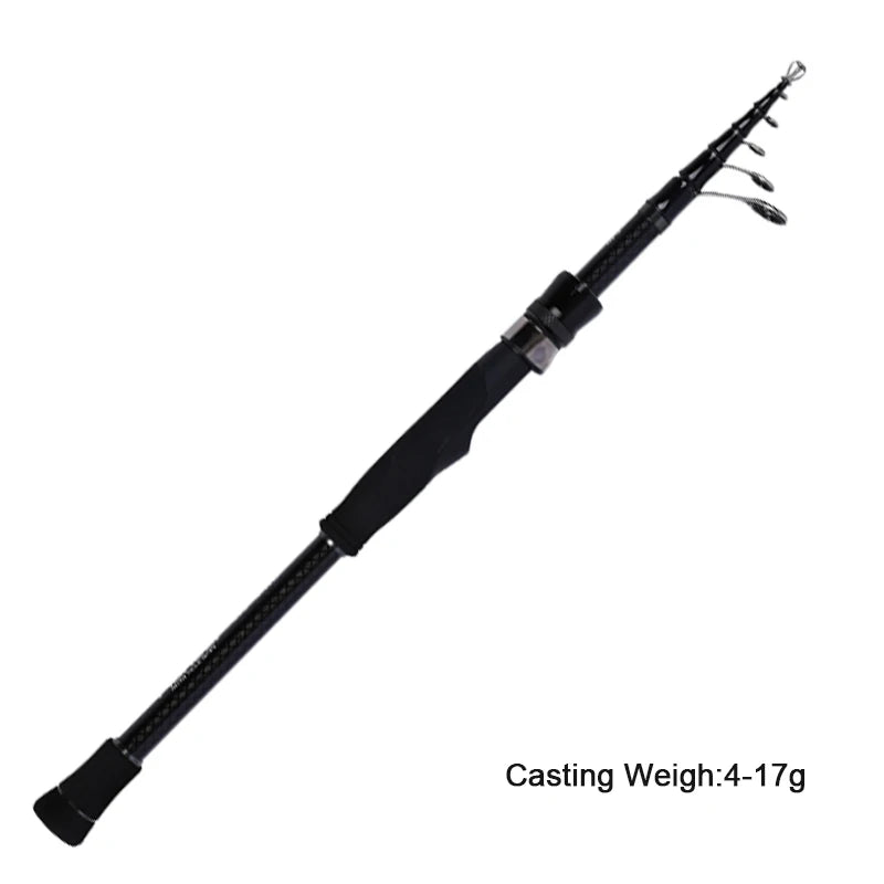 Mifine PIONEER MINI Telescopic Travel Fishing Rod 24T Carbon Fiber CW 1-10g/4-17g/6-28g Fast Tubular Tips Portable Spinning Rods