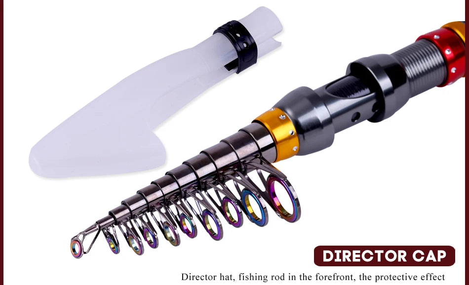Sougayilang 99% Carbon 1.8M - 3.6M Portable Telescopic Fishing Rod Blank Spinning Rods Fish Hand Fishing Tackle Sea Rod