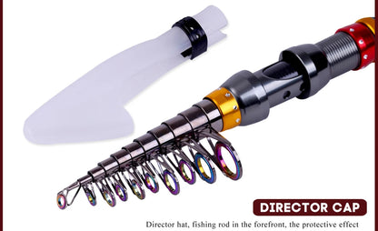 Sougayilang 99% Carbon 1.8M - 3.6M Portable Telescopic Fishing Rod Blank Spinning Rods Fish Hand Fishing Tackle Sea Rod