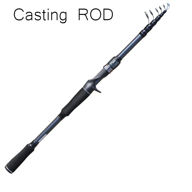 SIECHI Telescopic Fishing Rod 24T Carbon Fiber 1.8M-3.0M Travel Spinning Rods Lure Weight 3-18g 6-27g Solid Tip Rods