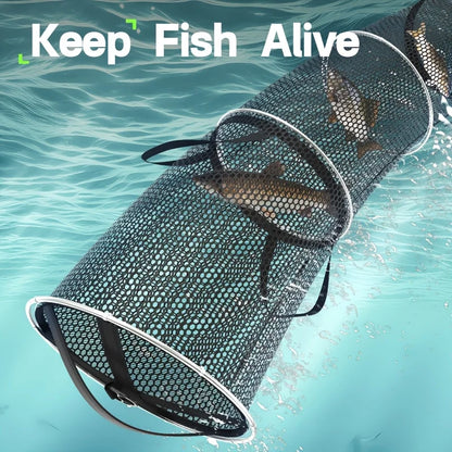 Fishing Gear, Fish keepnet, Live Fish Holder, Fish Storage, Essential Tackle for Freshwater Fishing & Commercial Fisheries