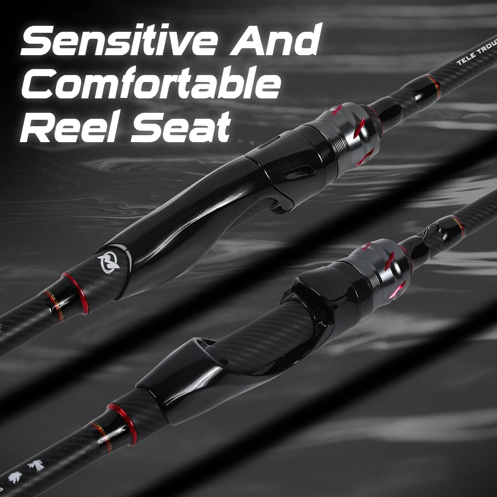 MIFINE COZY TELE TROUT Telescopic Rock Fishing Rod Ultra Light 24T Carbon Fiber Spinning Rods CW 0.8-5g Tubular Tip Trout Fish