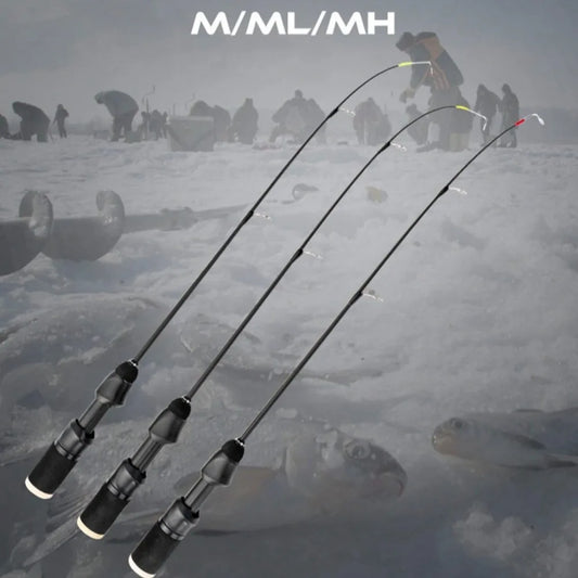 1pc 50cm Winter Ice Fishing Rod Portable Winter Ice Fishing Pole Spinning Rods for Ice Winter Fishing Tackle