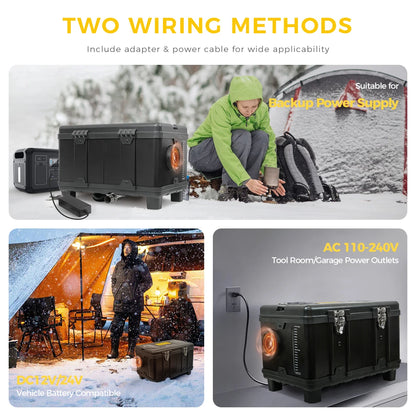ToolBox 8KW 12V&24V 230V Diesel Air Heater With Bluetooth APP Control &Thermostatic Parking Night heater for Car RV Camper Tent