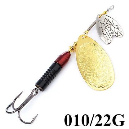 FISHKING Double Metal Spoon Fishing Lure Spoon Crankbaits Fishing Wobblers Pike Crochet Kit Artificial Bait
