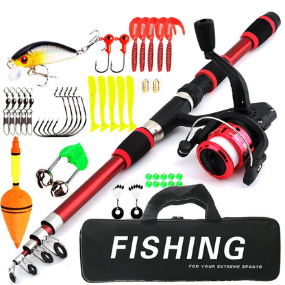 Ultra short rod wheel set 1.8m children's fishing rod and gear set