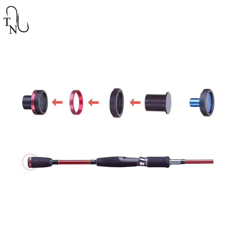 TN33 5PCS a Bag Rod Building Aluminum Rings Fishing Rod Parts for Fishing Rod Building Repair Maintainence Parts DIY Accessory