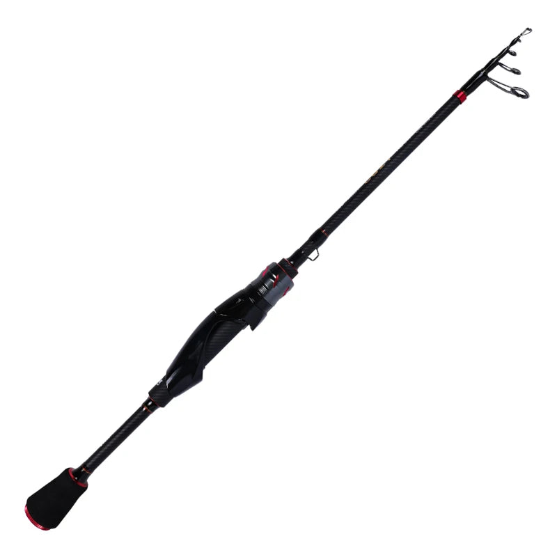 MIFINE COZY TELE TROUT Telescopic Rock Fishing Rod Ultra Light 24T Carbon Fiber Spinning Rods CW 0.8-5g Tubular Tip Trout Fish