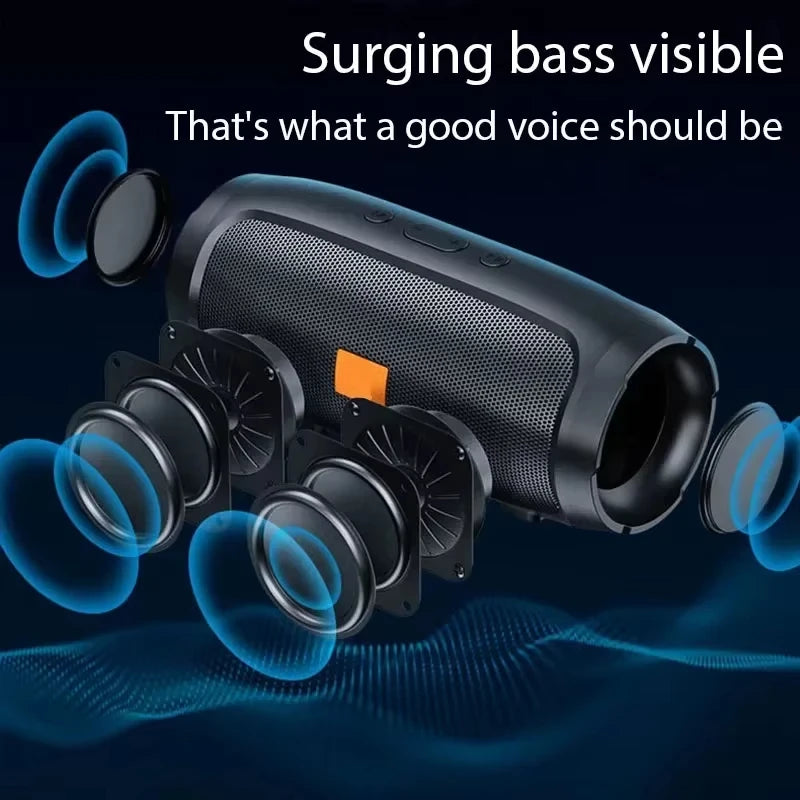 Lenovo 2026NEW Bluetooth Speaker Dual Speaker Stereo TF USB Playback FM Voice Broadcasting Subwoofer Wireless Portable Speakers