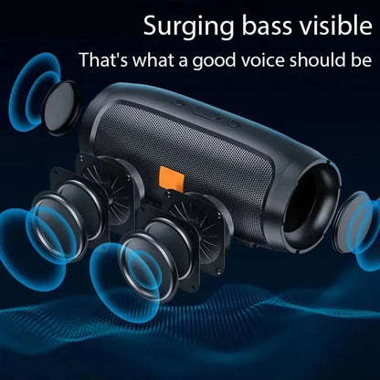 Lenovo 2026NEW Bluetooth Speaker Dual Speaker Stereo TF USB Playback FM Voice Broadcasting Subwoofer Wireless Portable Speakers