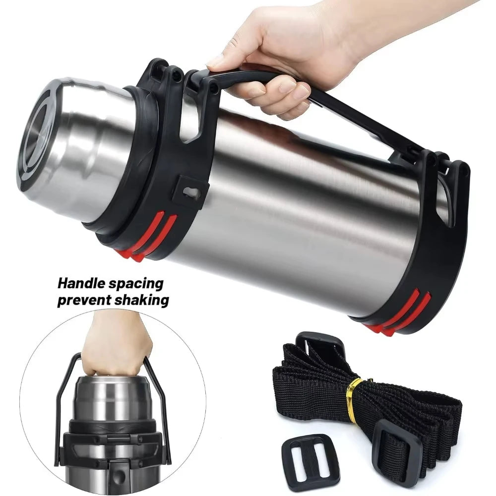 Large Capacity Thermos Pots 1.5L Stainless Steel Hot & Cold Thermos Emergency Water Bottle Thermos Car Hot Thermos Kettle