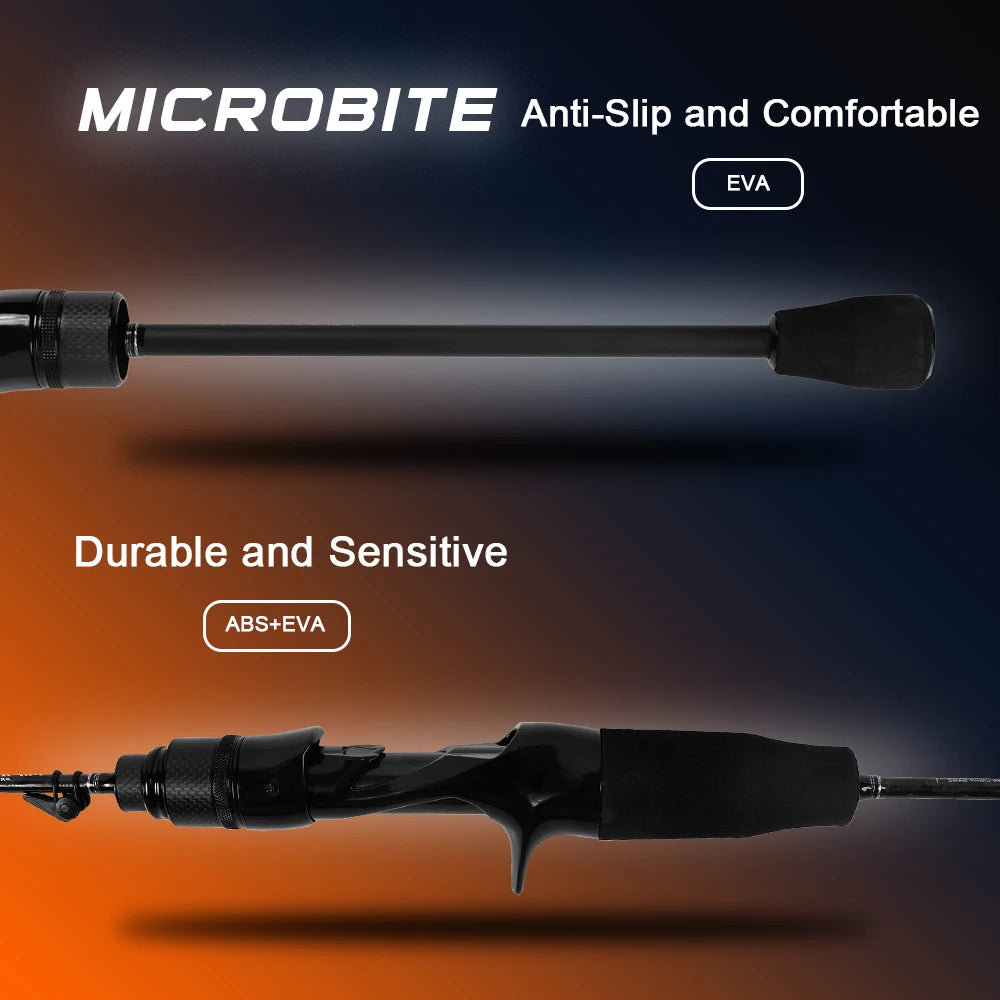 MIFINE MICROBITE AJING Casting Spinning Rods 40+46T Lure Weight 0-3g/0.5-5g/1-8g/1.5-10g Fast 4 Sections Portable Fishing Pole