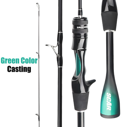 UL Ultra Light Carbon Fiber Lure Fishing Rod Tool for Carp Bass Trout,Spinning Casting Rod,1.8m 1.68m,Small Bait Fishing Pole